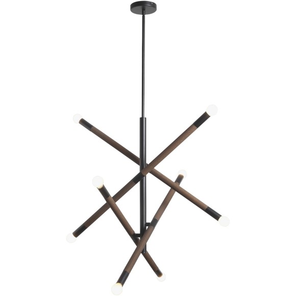 SL6226.403.08 Светильник подвесной ST-Luce Черный, Коричневый E14 8*40W CORK