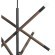 SL6226.403.08 Светильник подвесной ST-Luce Черный, Коричневый E14 8*40W CORK