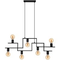 43365 Подвес FEMBARD, 7x60W (E27), L1005, B40, H1100, сталь, черный