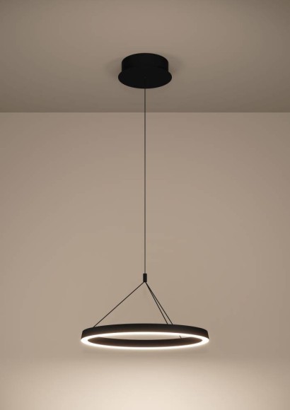 390535 CANYAMEL Светодиодный подвесной светильник диммируемый по TRIAC, 34.5Вт, 5400Лм, 2200-6500K, алюминий, черный-белый 390535 CANYAMEL Светодиодный подвесной светильник диммируемый по TRIAC, 34.5Вт, 5400Лм, 2200-6500K, алюминий, черный-белый