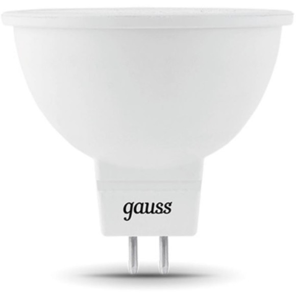 201505205 Лампа Gauss LED MR16 GU5.3 5W 12V 530lm 4100K 1/10/100 201505205 Лампа Gauss LED MR16 GU5.3 5W 12V 530lm 4100K 1/10/100