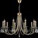 Люстра Crystal Lux VICTORIA SP10 GOLD/AMBER