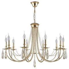 Люстра Crystal Lux VICTORIA SP10 GOLD/AMBER Люстра Crystal Lux VICTORIA SP10 GOLD/AMBER