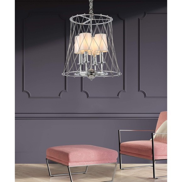 Подвесная люстра Lumina Deco Berton LDP 8013-4 CHR Подвесная люстра Lumina Deco Berton LDP 8013-4 CHR