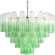 10580/800 Clear green LOFT IT MURANO подвесной светильник, 18 ламп E14, бронзовое металлическое основание, стеклянные плафоны с зеленым градиентом, IP20
