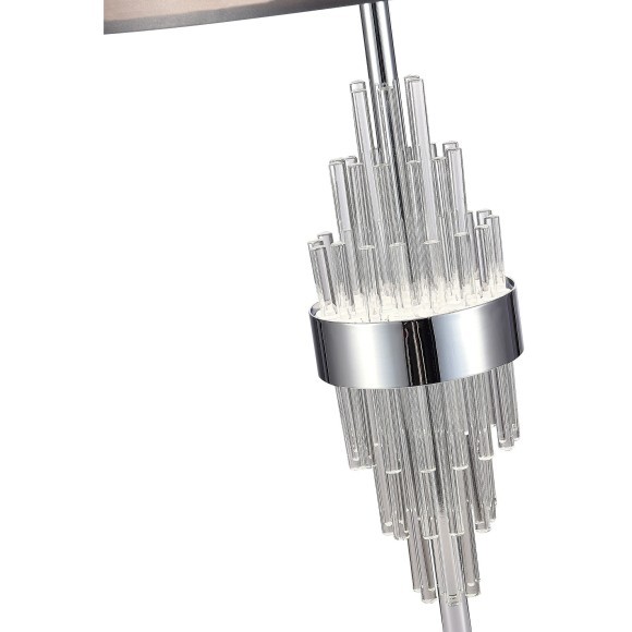 SL1002.104.01 Прикроватная лампа ST-Luce Хром/Серый E27 1*40W ONZO