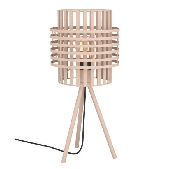 390148 OLTAMAR OLTAMAR Настольная лампа с механическим выключателем, 1xE27, металл, коричневый