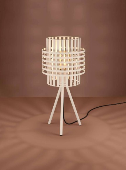 390148 OLTAMAR OLTAMAR Настольная лампа с механическим выключателем, 1xE27, металл, коричневый