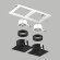 Комплект со светильником Domino Lightstar D5260707BMOD
