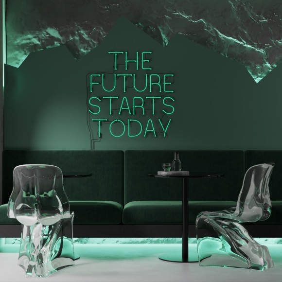 Гибкий неон 10x4 24В 9,6 Вт/м Green IP67 5м 432040