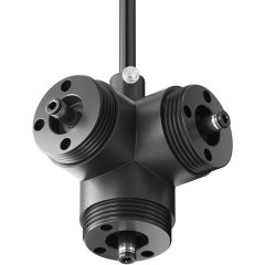 T-образный вертикальный коннектор для системы Maytoni Shelf с вводом питания CA016TC-P-B