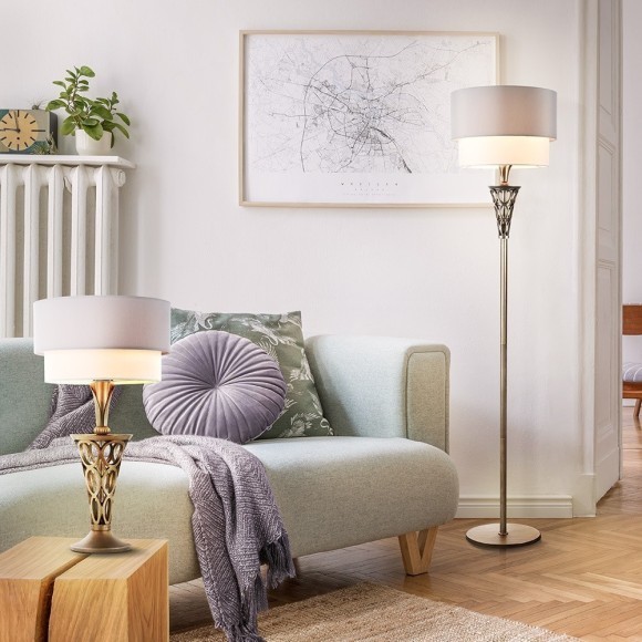 Торшер с абажуром Maytoni H311-FL-01-G Lillian под лампу 1xE27 100W