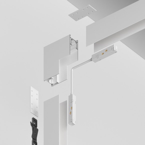 Угловой коннектор внутренний вертикальный для накладного шинопровода Maytoni Gravity TRA004ICL-21W Угловой коннектор внутренний вертикальный для накладного шинопровода Maytoni Gravity TRA004ICL-21W