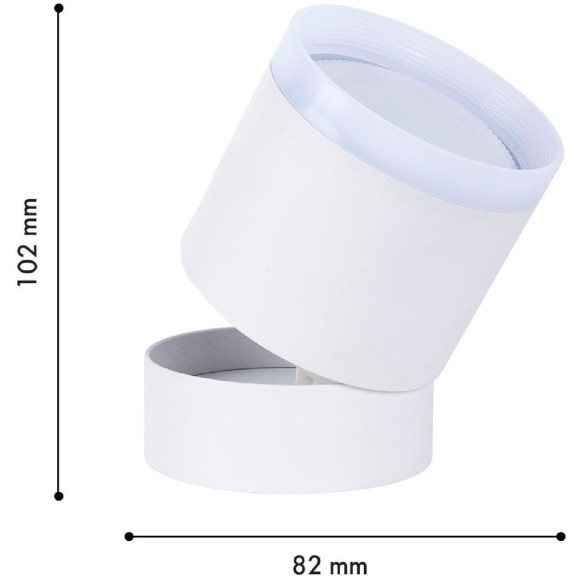 4709-1C, накладной светильник, D83xH102, 1xGX53LEDx15W, IP20, excluded