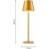 4616-1T, настольный светильник, D110xH380, LEDx3.5W, 265LM, 4000K, included, touch dimmer