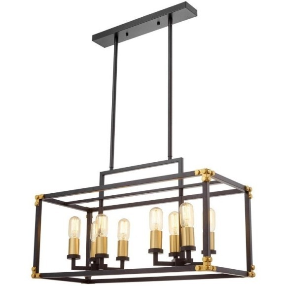 Подвесная люстра  LDP 1140-8 BK+MD