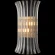 CASCADA AP2 BRASS Crystal Lux латунное бра с прозрачными стеклянными элементами, E14 2 x 40 Вт, IP20, подключение 220 В