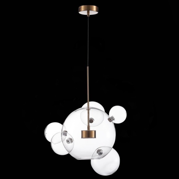 SL1133.213.01 Светильник подвесной ST-Luce Латунь/Прозрачный LED 1*14W 3000K BOPONE