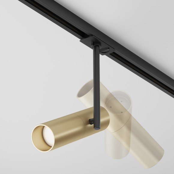 Однофазный двужильный трековый светильник Maytoni Unity TR005-1-GU10-BG Elti под сменную лампу GU10