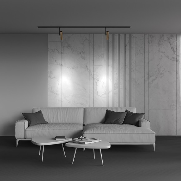 Однофазный двужильный трековый светильник Maytoni Unity TR005-1-GU10-BG Elti под сменную лампу GU10