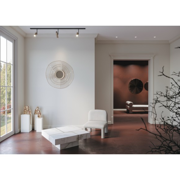 Однофазный двужильный трековый светильник Maytoni Unity TR005-1-GU10-BG Elti под сменную лампу GU10