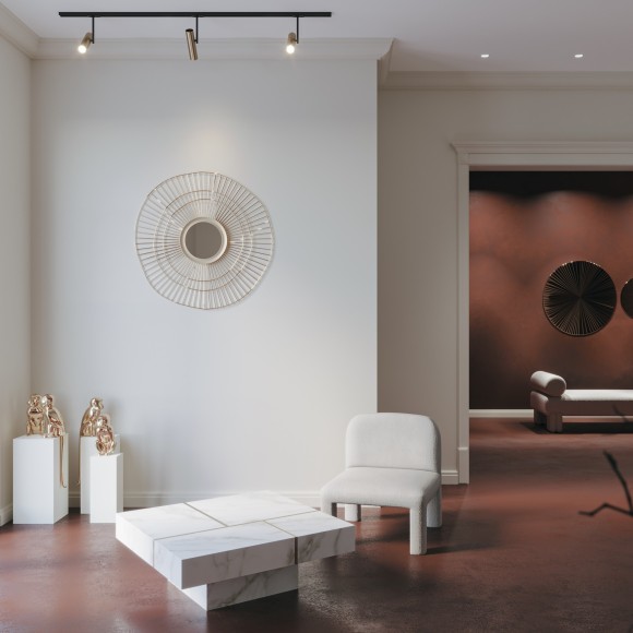 Однофазный двужильный трековый светильник Maytoni Unity TR005-1-GU10-BG Elti под сменную лампу GU10