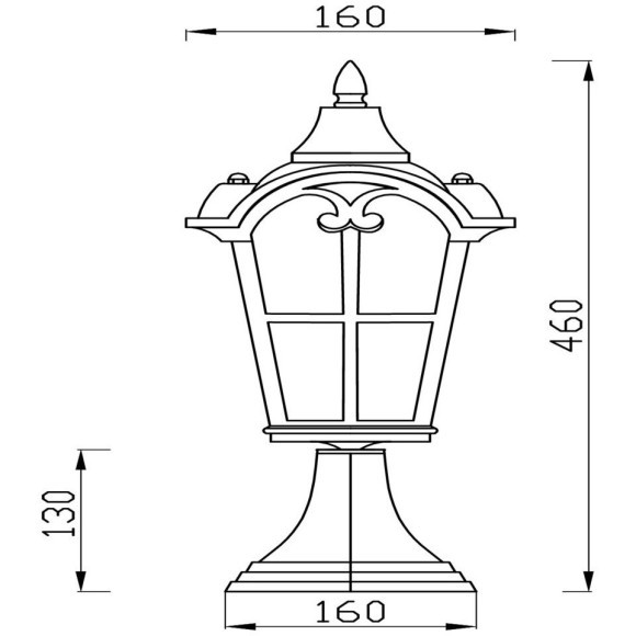 Уличный наземный светильник Maytoni O413FL-01BZ Albion IP44 под лампу 1xE27 60W