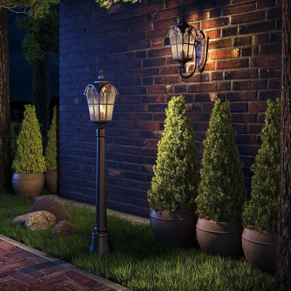 Уличный наземный светильник Maytoni O413FL-01BZ Albion IP44 под лампу 1xE27 60W