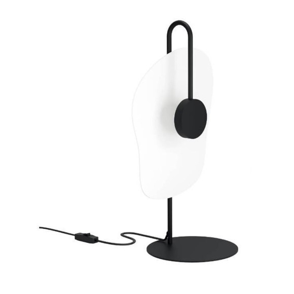 390208 LARDERIA Настольная лампа светодиодная с выключателем, дерево белый, 540Лм, 3000К