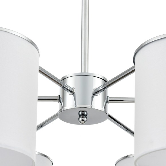 6591/6 CLASSI LN24 хром/белый, металл/текстиль Люстра подвесная E14 6*40W 220V SUNTORI 6591/6 CLASSI LN24 хром/белый, металл/текстиль Люстра подвесная E14 6*40W 220V SUNTORI