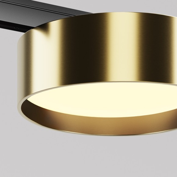 TR189-1-12W3K-BBS Ультратонкий трековый диммируемый по TRIAC 0/1-10V магнитный светодиодный светильник Maytoni Levity CRI90+ 3000К 630Лм 100° 12Вт