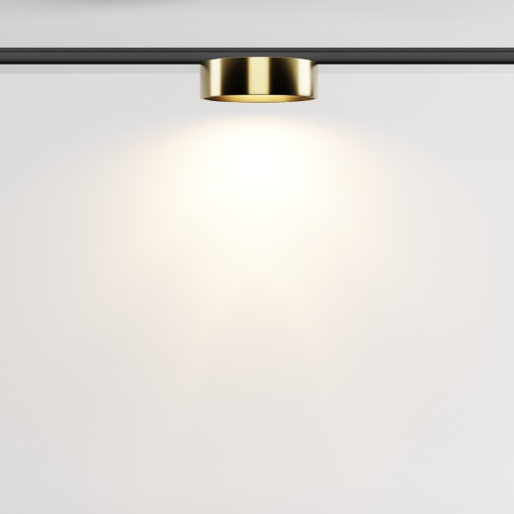 TR189-1-12W3K-BBS Ультратонкий трековый диммируемый по TRIAC 0/1-10V магнитный светодиодный светильник Maytoni Levity CRI90+ 3000К 630Лм 100° 12Вт