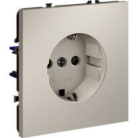 Розетка встраиваемая VOLTUM S70 с заземлением 16А, (кашемир)