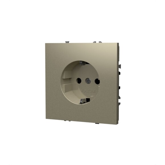 Розетка встраиваемая VOLTUM S70 с заземлением 16А, (кашемир)