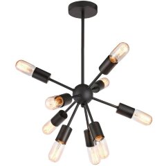 Люстра потолочная Lussole GRLSP-8272 KENNER IP21 под лампы 9xE27 90W