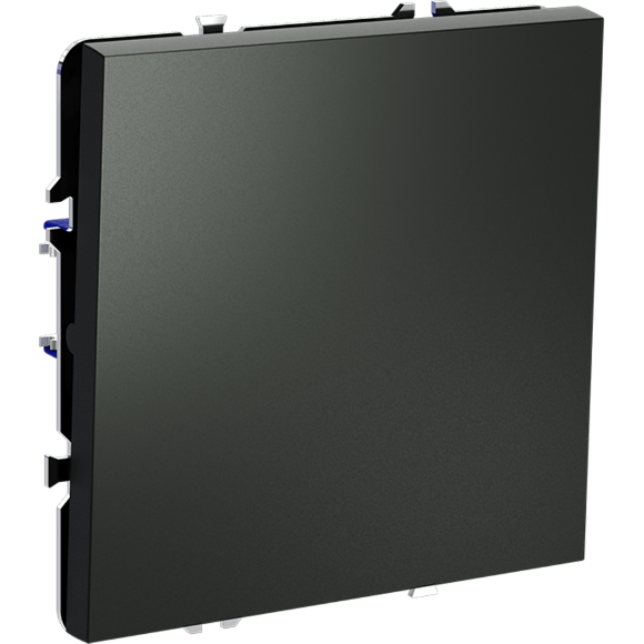 Перекрестный переключатель встраиваемый VOLTUM S70 одноклавишный 10А, (титан)