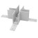 Lightstar Teta 505286-ALU Соединитель белый Х-образный, для накладных и подвесных треков (шинопроводов) серии Teta
