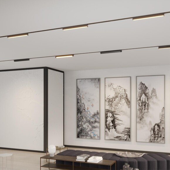 359792 PORT NT25 236 черный Светильник однофазный двухжильный трековый с переключ. цв. температуры IP20 LED 24W 180-265V 2700К/3200К/4000К ITER