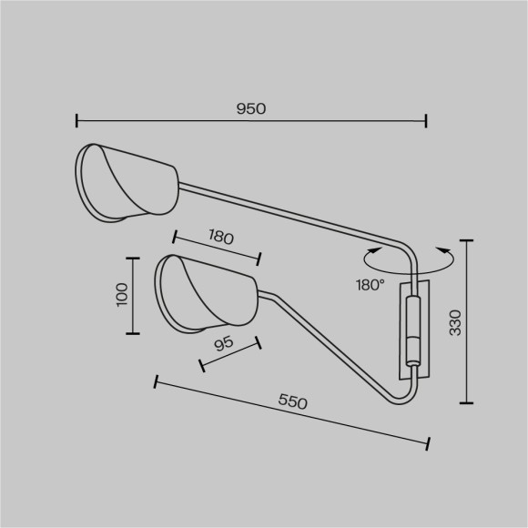 Бра Maytoni MOD126WL-02B Mollis под лампы 2xG9 28W Бра Maytoni MOD126WL-02B Mollis под лампы 2xG9 28W