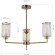 SLE1046-302-03 Светильник потолочный Бронза/Прозрачный E27 3*60W VESTRE