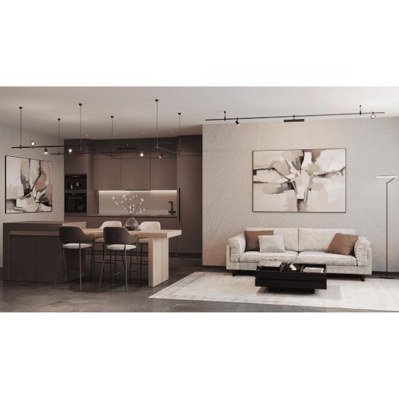 Светильник трековый для гибкой магнитной системы Crystal Lux CLT 0.37 001 18W BL SMART 1409/389