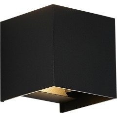 SL9513.401.01 Светильник уличный настенный ST-Luce черный/черный LED 1*10W 2700K BRIK