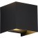 SL9513.401.01 Светильник уличный настенный ST-Luce черный/черный LED 1*10W 2700K BRIK