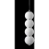 Светильник подвесной Crystal Lux DESI SP4 CHROME/WHITE