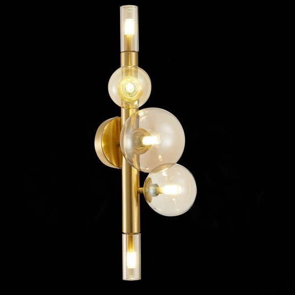 SL1509.201.05 Светильник настенный ST-Luce Золотистый/Коньячный G9 5*5W CIELO