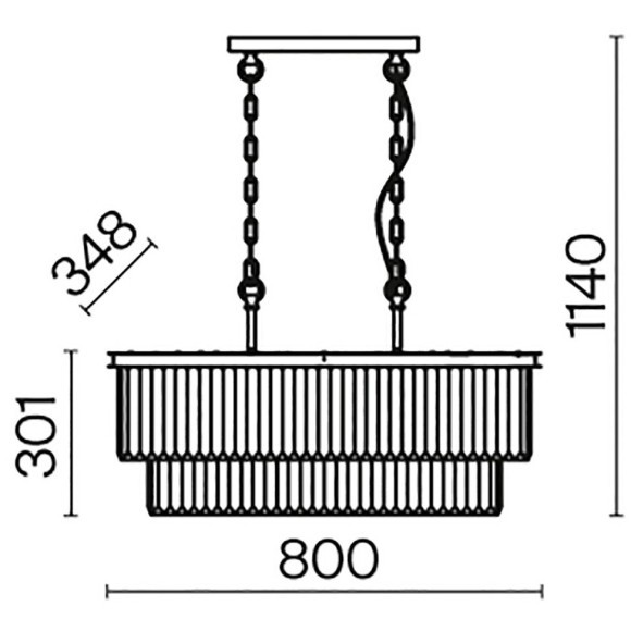 Подвесной светильник Maytoni MOD085PL-08BS