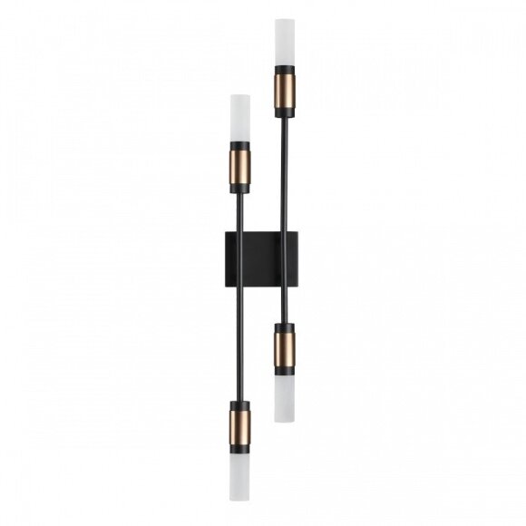 5009/10WL L-VISION ODL24 матовый черный/ант.бронза/белый/металл/стекло Бра LED 10W 4000K 540лм CANDEL