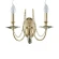 Бра Crystal Lux VICTORIA AP2 GOLD/AMBER