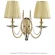 Бра Crystal Lux VICTORIA AP2 GOLD/AMBER