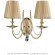 Бра Crystal Lux VICTORIA AP2 GOLD/AMBER